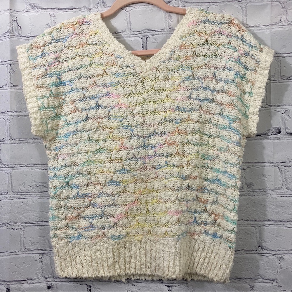 Spring Sweater - Multicolor V-Neck